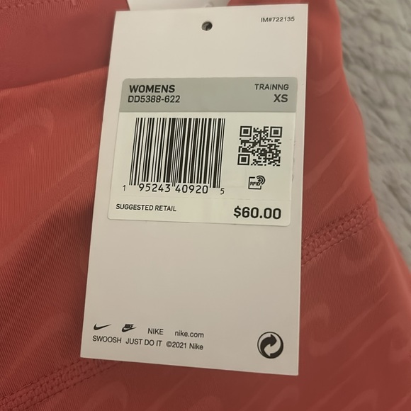 WOMENS XS LEGGINGS NEVER BEEN WORN, NEW WITH TAGS, DD5388-622 - Picture 4 of 5